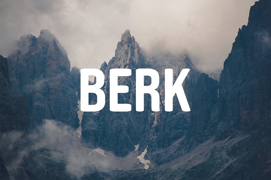 Przykładowa czcionka Berk #1